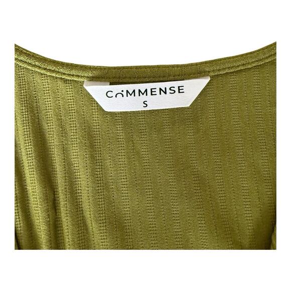 Commense Vest Top Tie Front Green Sleeveless Size S - Picture 5 of 6
